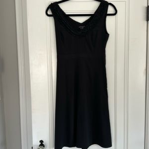 Stunning detail silk theory black dress